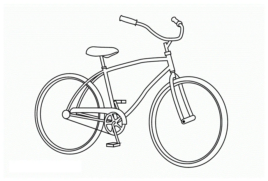 Cool New Bicycle Coloring Page For Free Coloring Pages - Coloring Cool