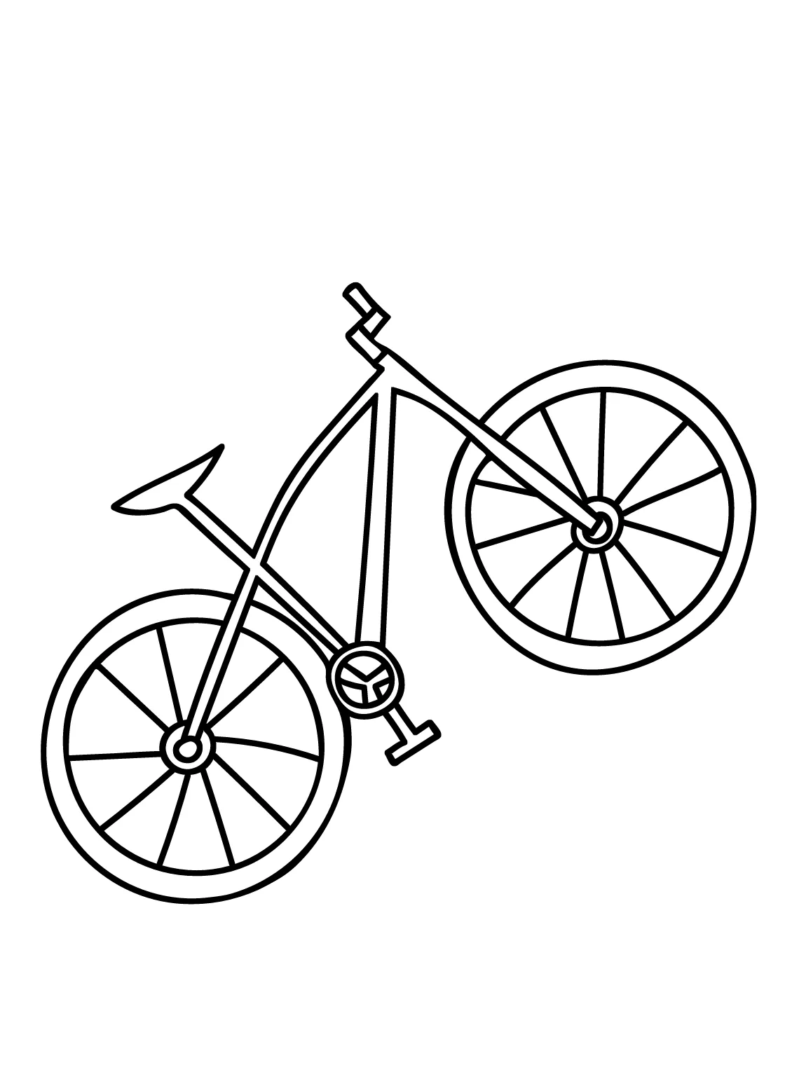 Images Bicycle Coloring Page - Free Printable Coloring Pages