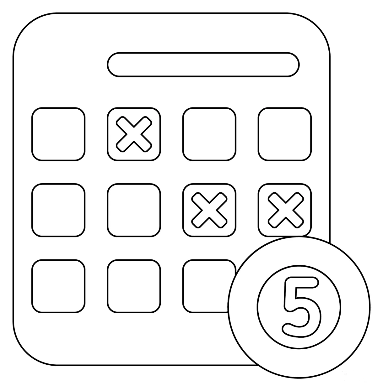 Bingo coloring page colouringpages