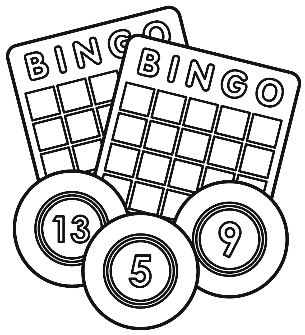 Bingo coloring page - ColouringPages