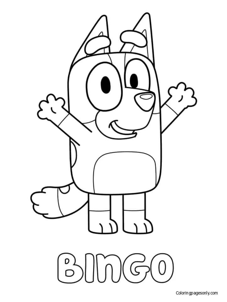 Bingo coloring page free printable coloring pages