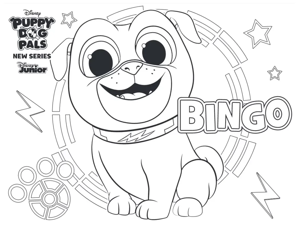 Bingo coloring page