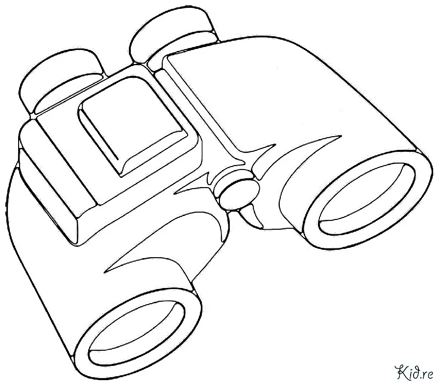 Binoculars coloring page to print coloring home