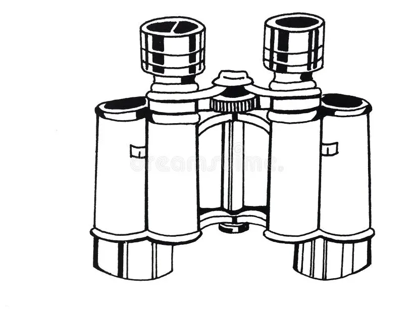 Illustration of a binocular stock illustration illustration of