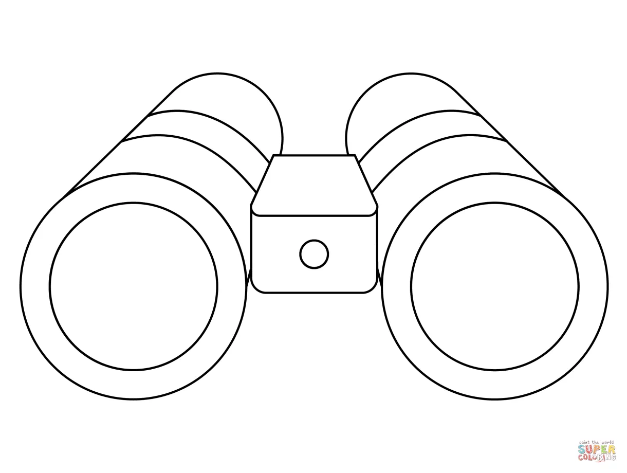 Binoculars coloring pages coloring home