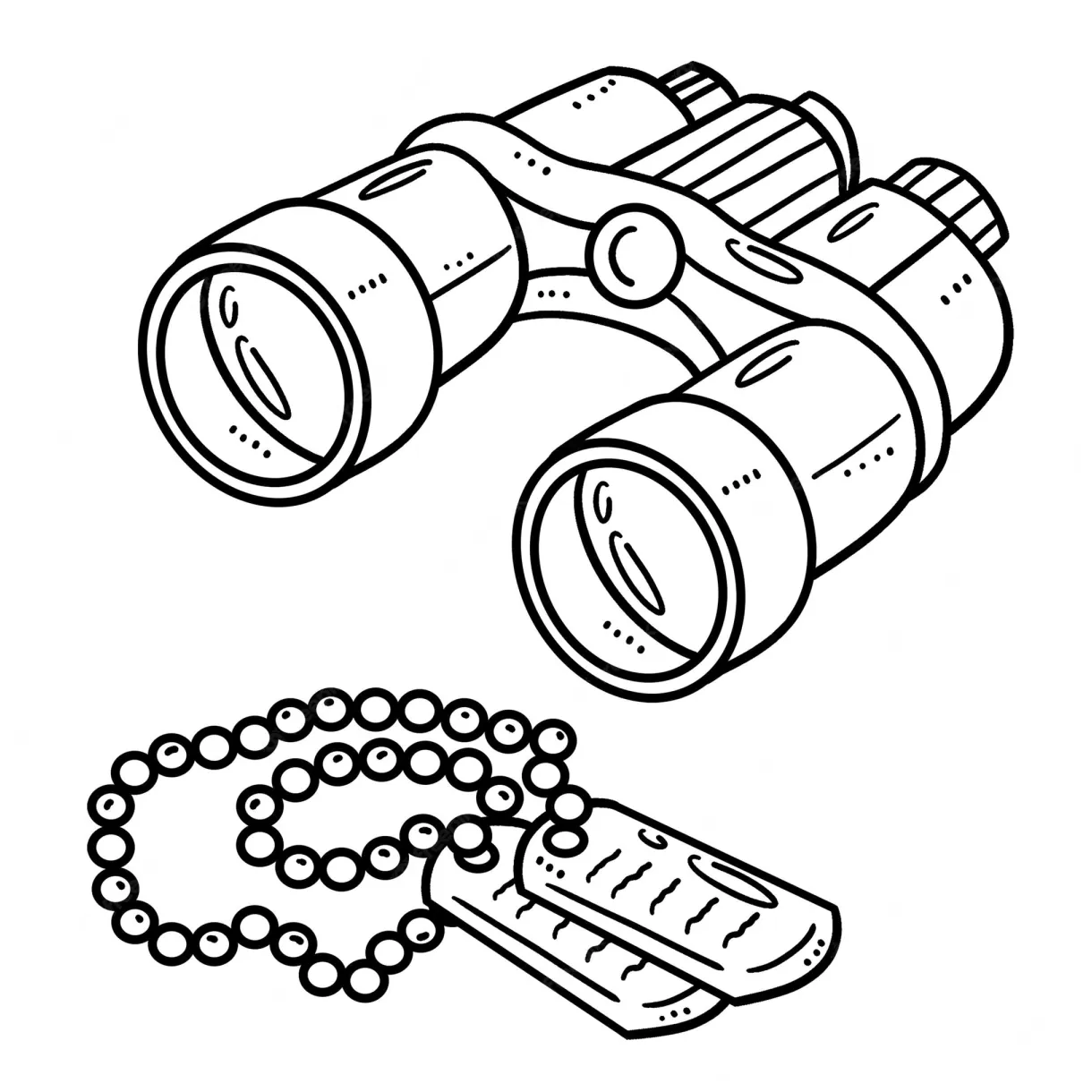 Binoculars coloring pages coloring nation