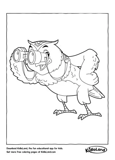 Binocular for coloring coloring pages