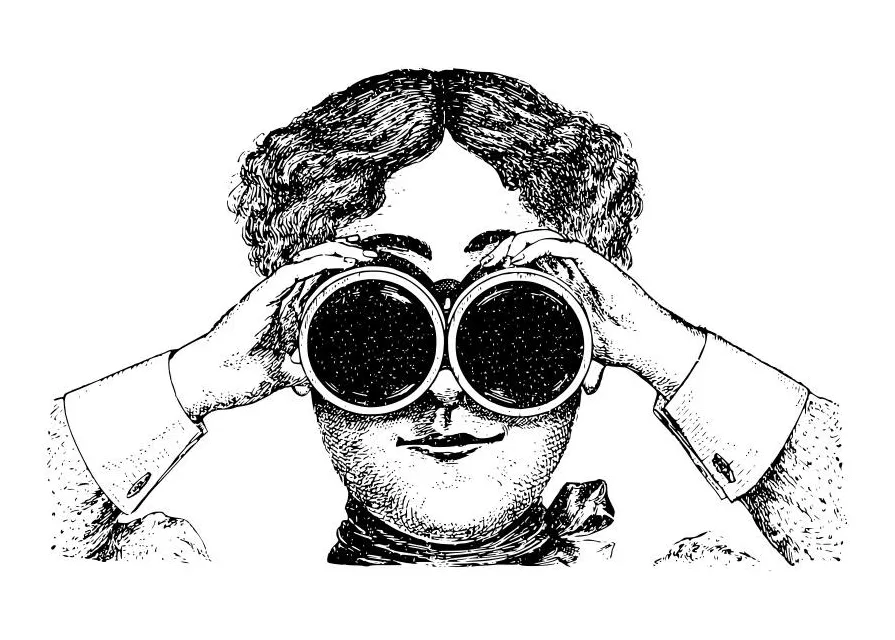 Binocular for coloring coloring pages