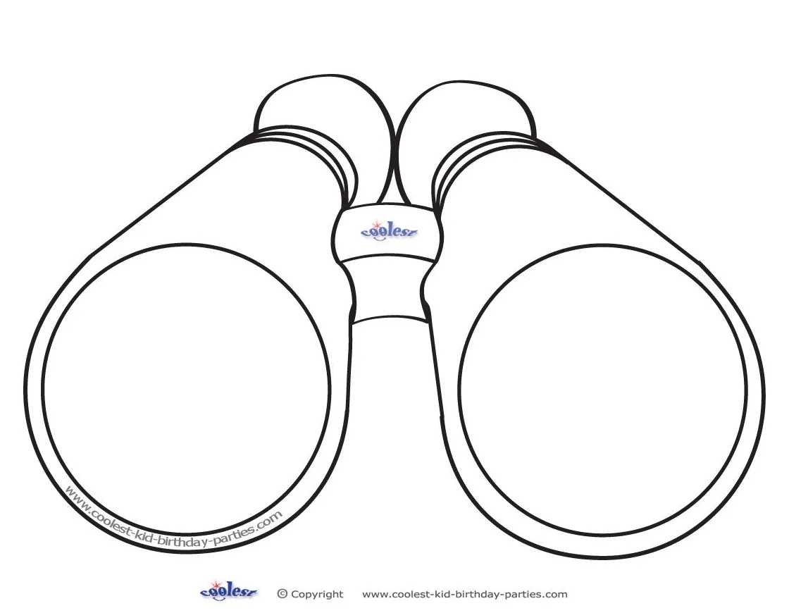 Binocular for coloring coloring pages