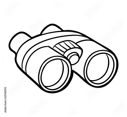 Binocular for coloring coloring pages