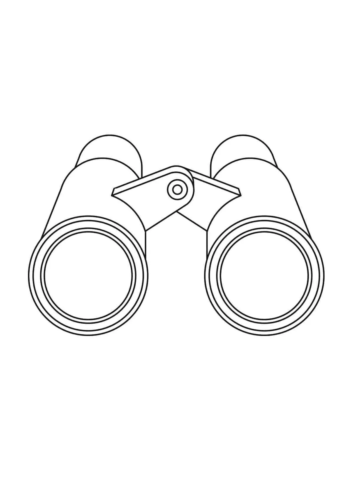Binoculars coloring pages