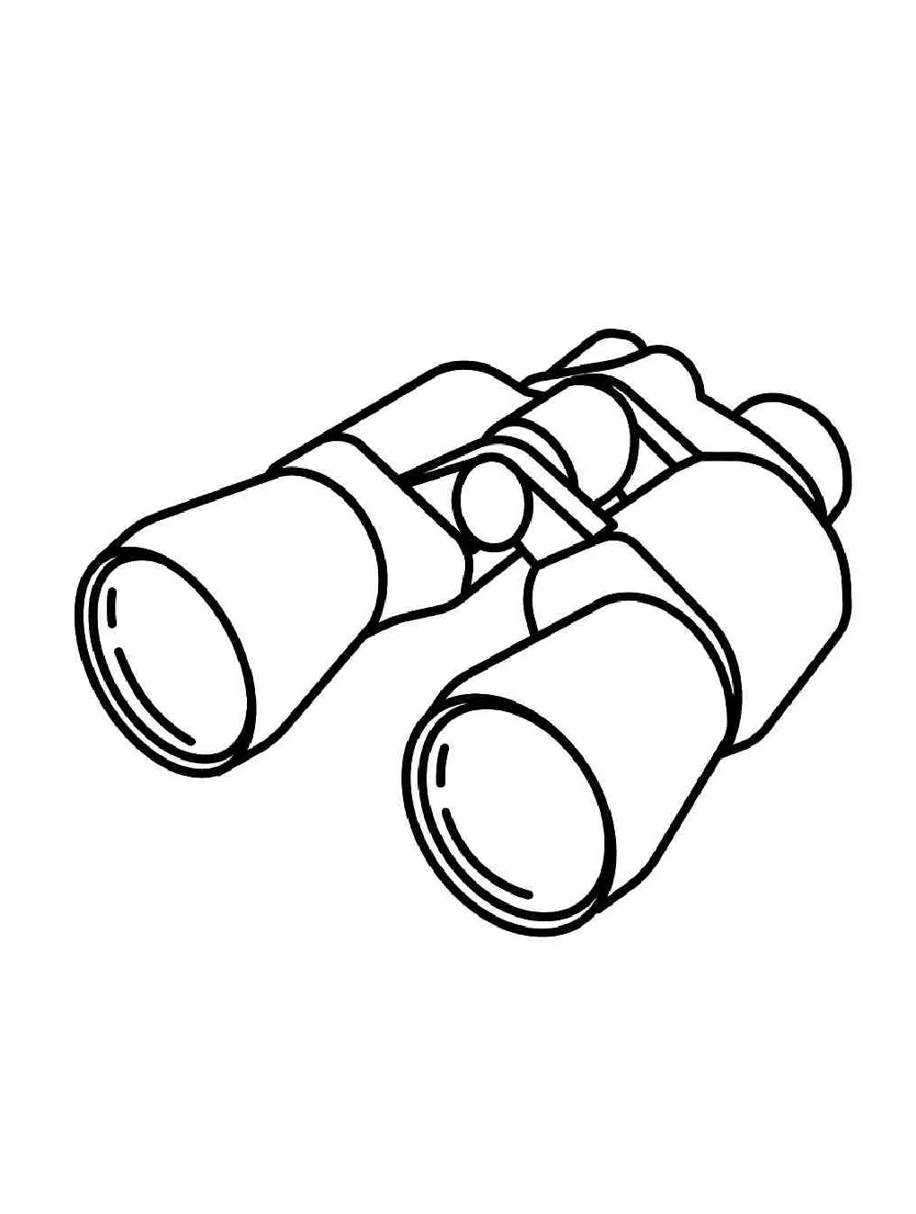 Binoculars coloring pages