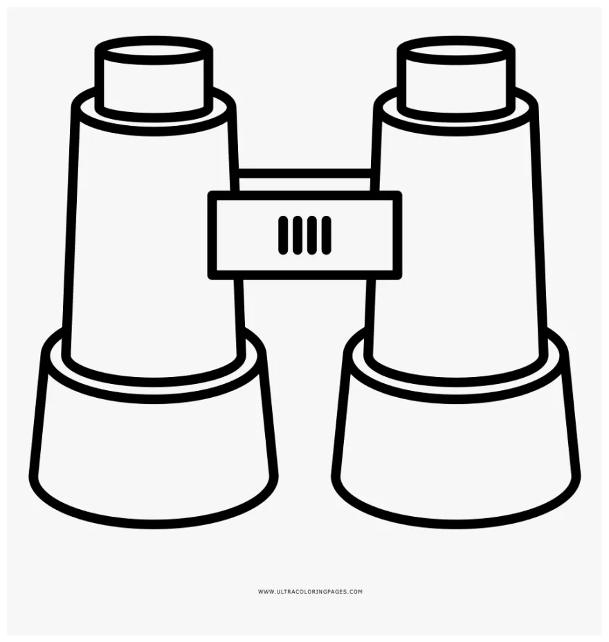 Binoculars coloring page binoculars colouring, png download kindpng