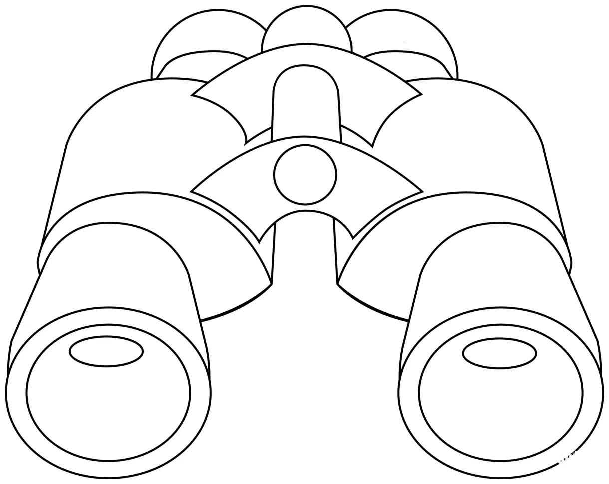 Binoculars coloring page colouringpages