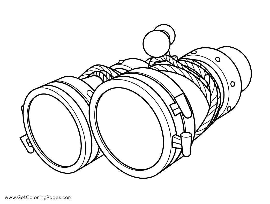 Binoculars coloring pages coloring nation