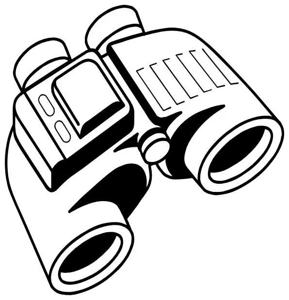 Binoculars coloring page coloring pages