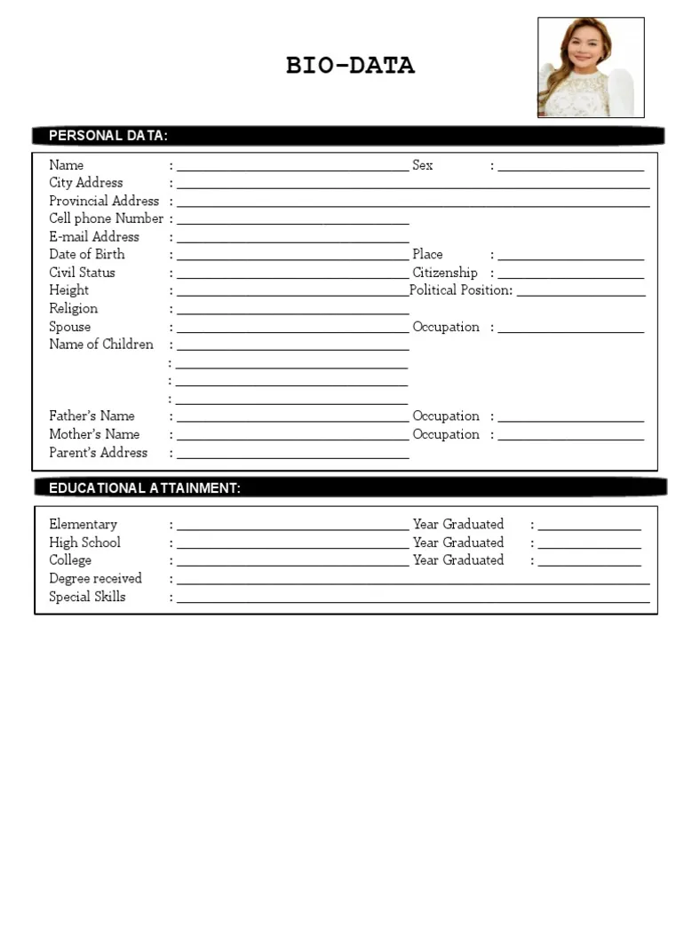Biodata format for job pdf social institutions
