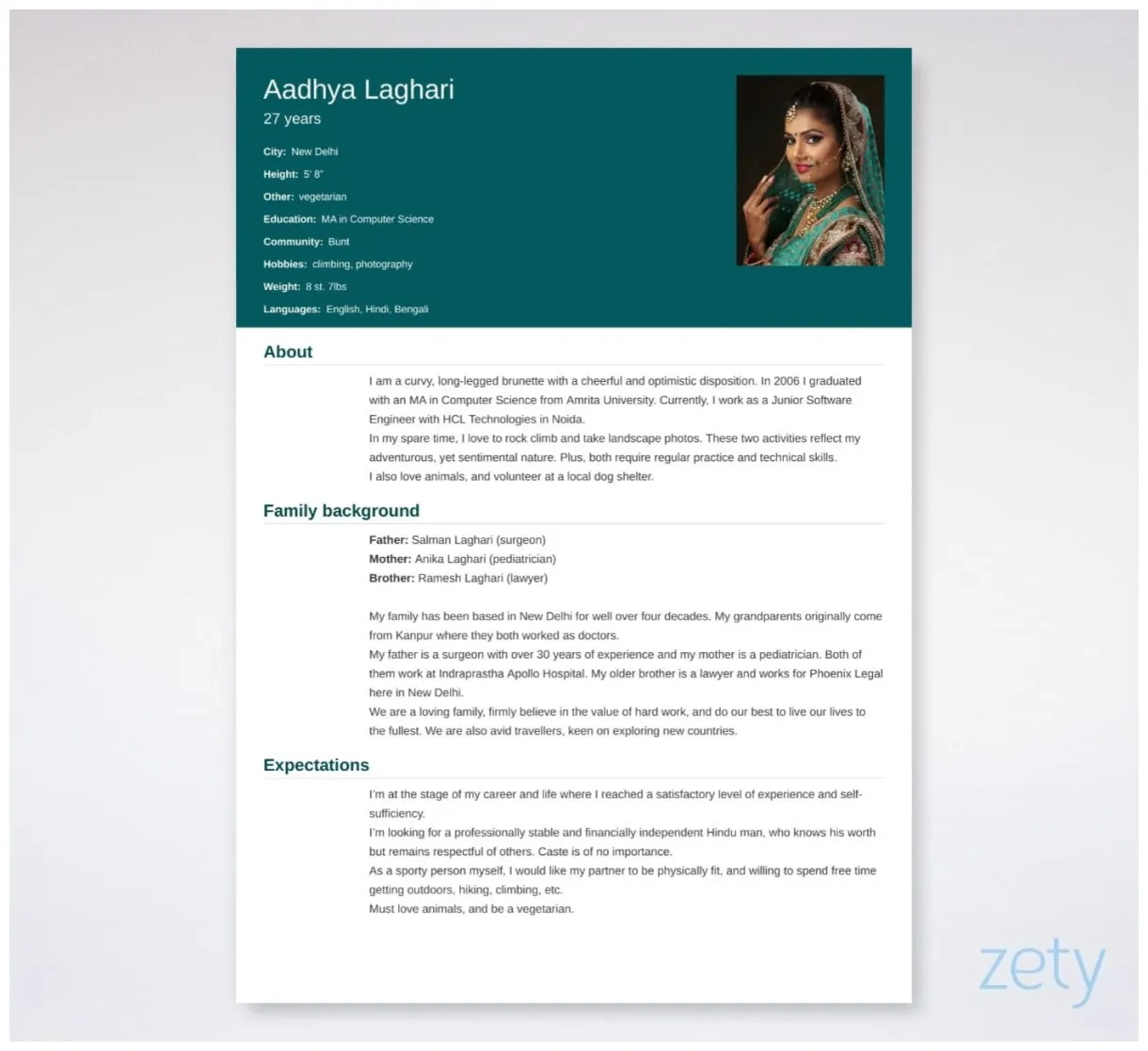 Free biodata templates for marriage and job format