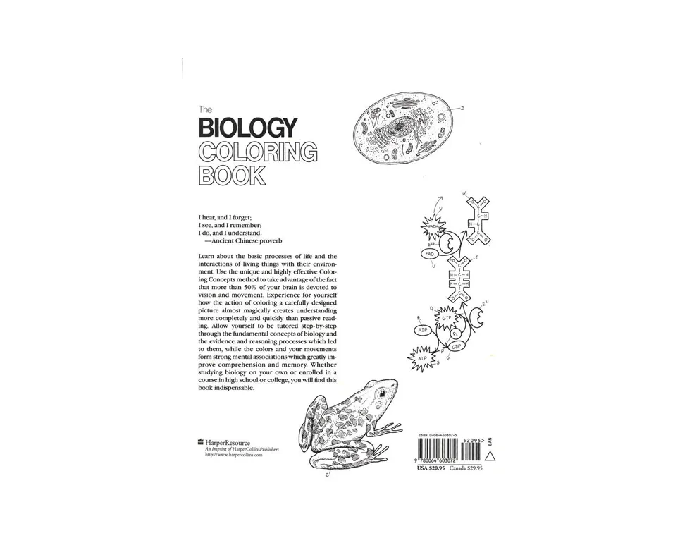 Biology coloring book coloring pages