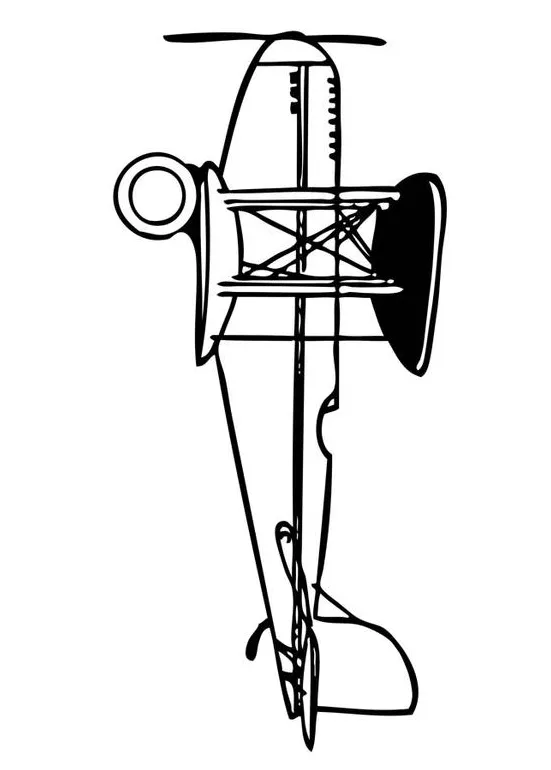 Coloring page biplane free printables img 17075