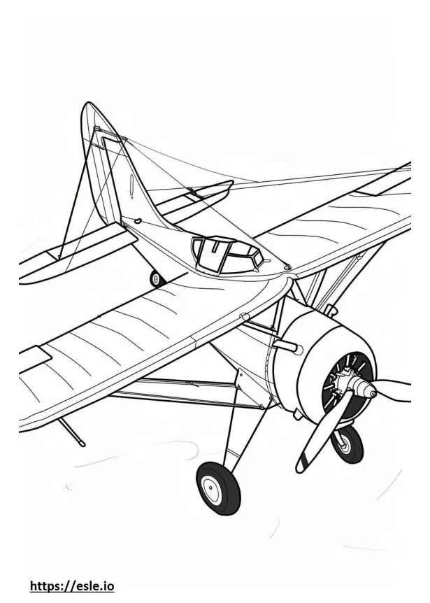 Biplane for coloring