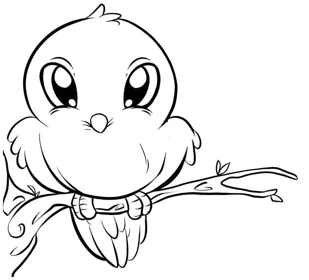 My Digital Art Blog: Bird Coloring Page Assignment