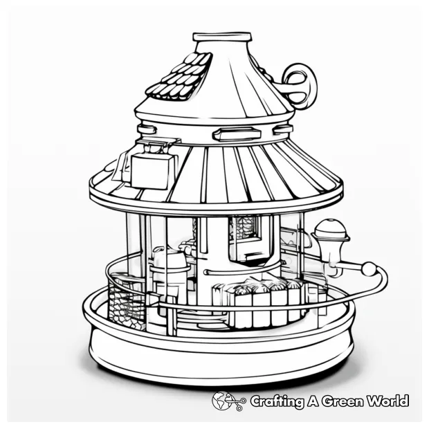 Bird feeder coloring pages free & printable!