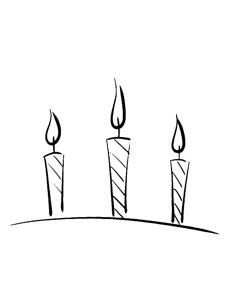 Birt ay cake coloring pages free printable pdf sheets
