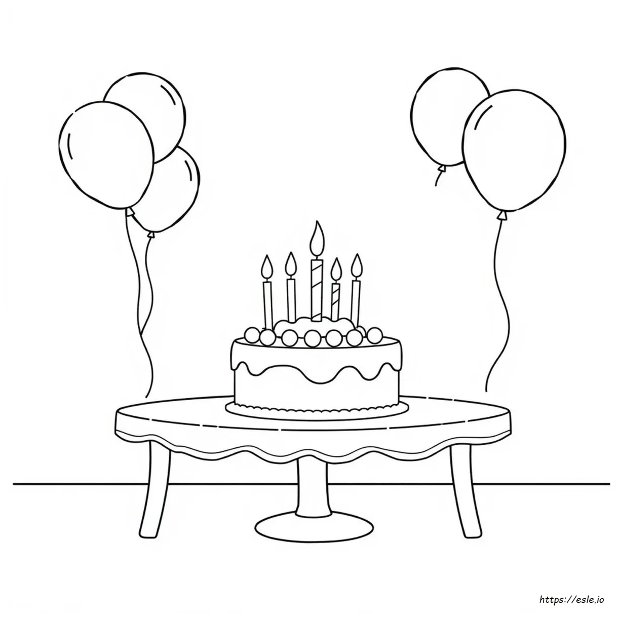 Coloring page for birt ay