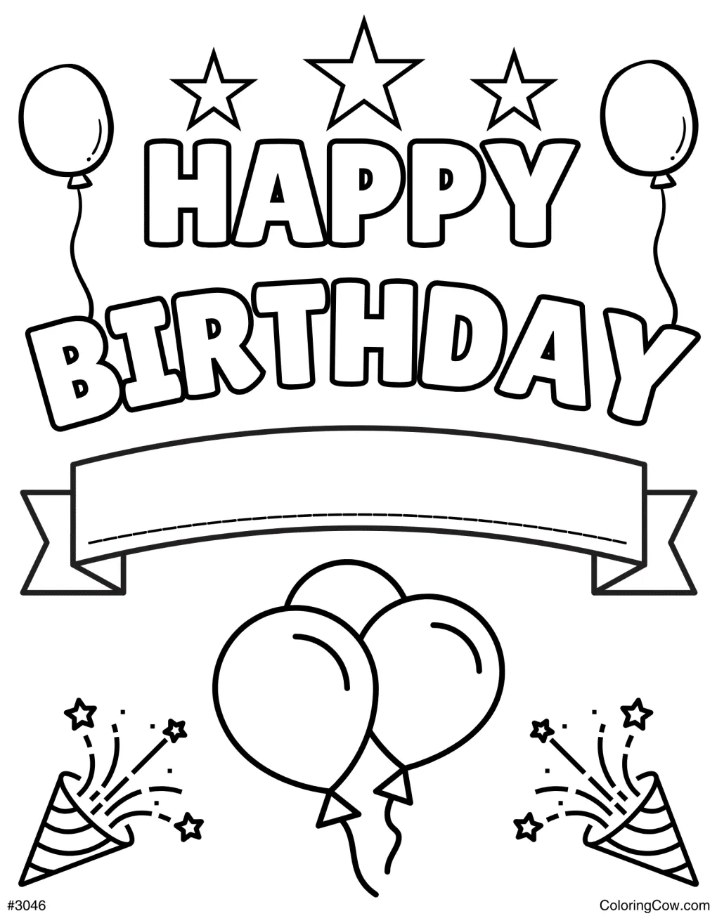 Happy birt ay mom coloring page