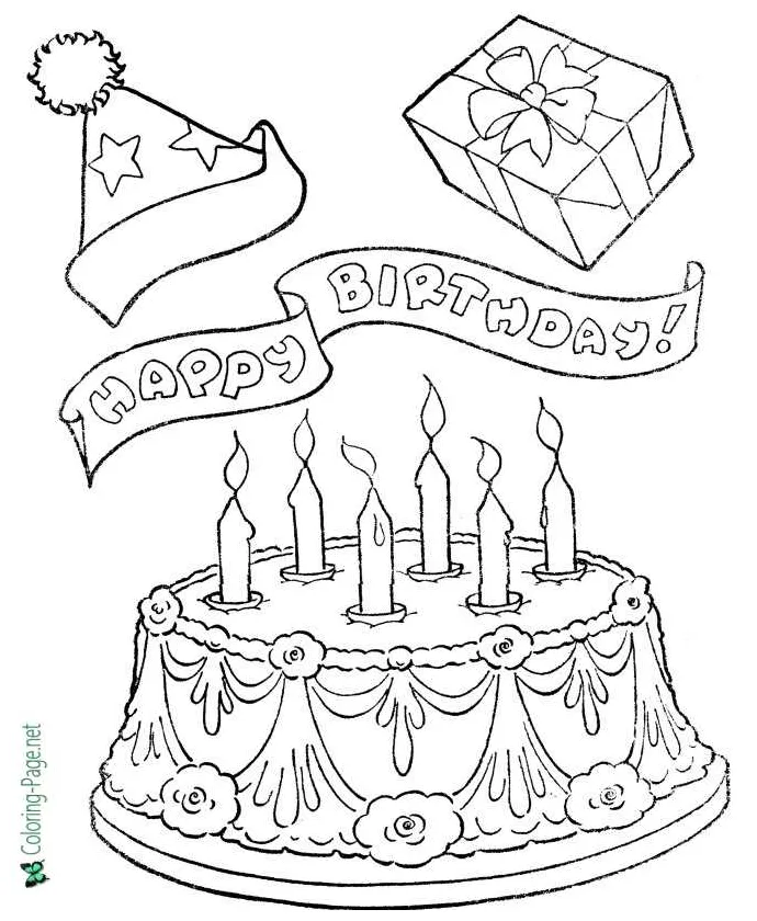 Birt ay coloring pages