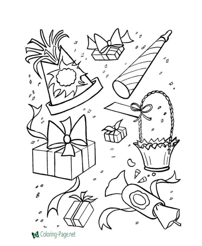 Birt ay coloring pages