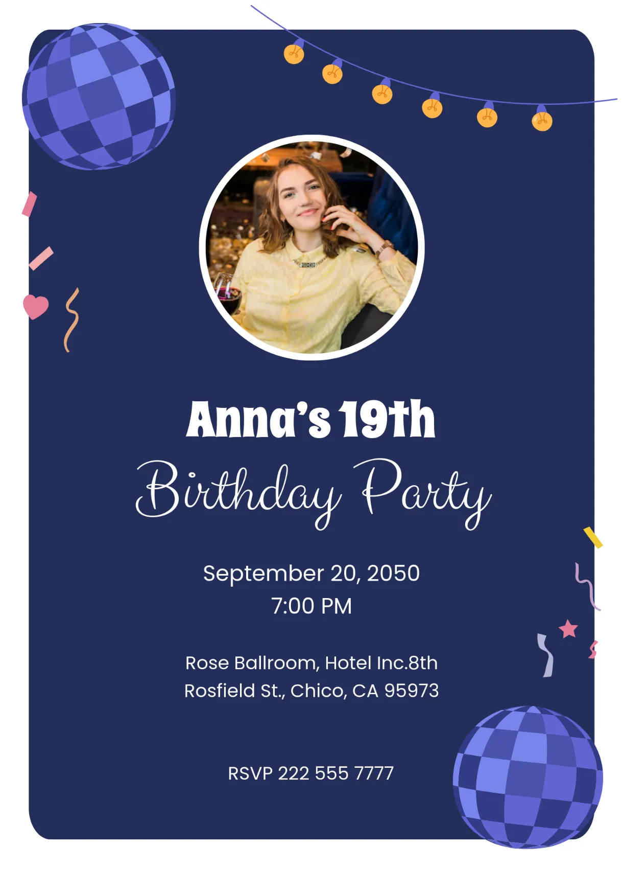 Free Ronaldo Birthday Invitation Template to Edit Online