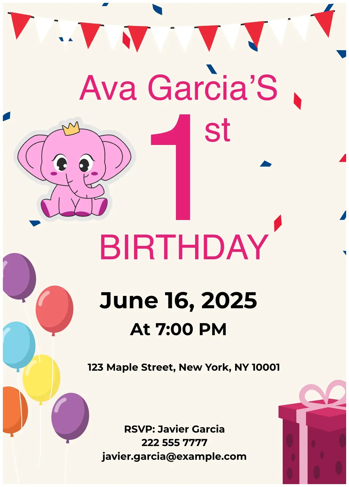 Free 13th Birthday Party Invitation Template to Edit Online