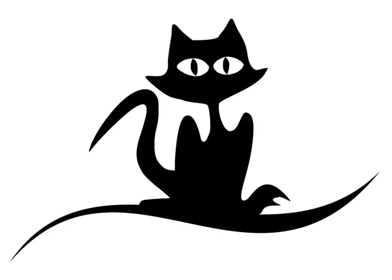 Coloring page black cat free printable coloring pages img 19726