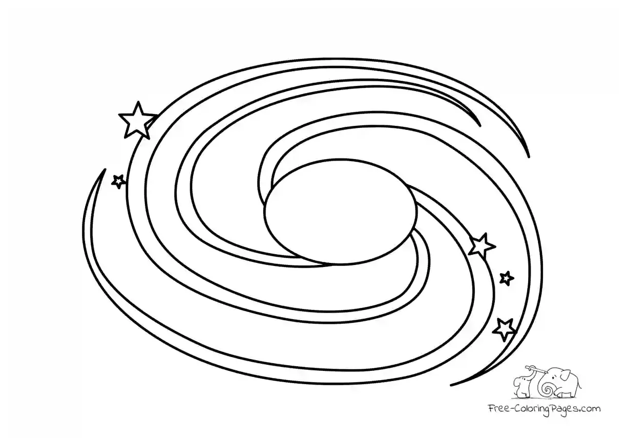 Coloring Page Black Hole - Free Coloring Pages
