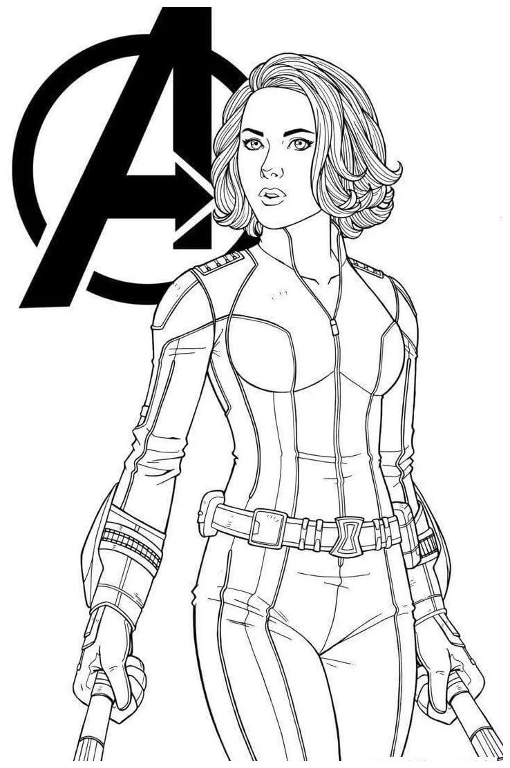 Black widow spider coloring page coloring pages