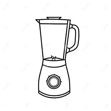 Blender for Coloring at Kindergarten. Coloring Page for Kids. Kitchen