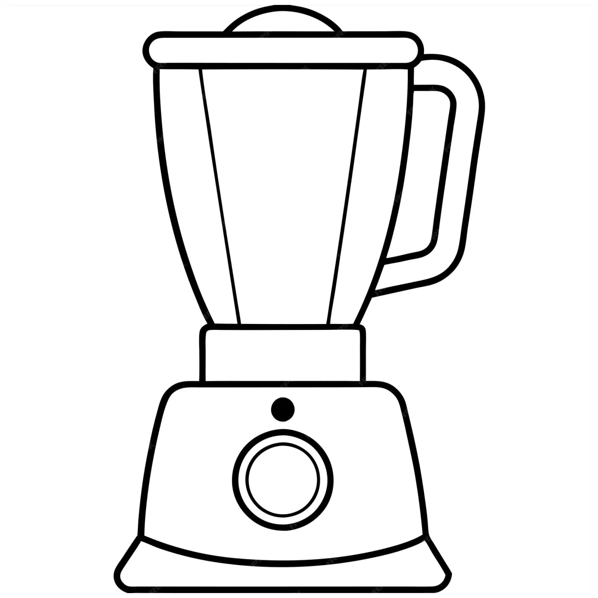 Premium Vector | Blender coloring page outline coloring book page line