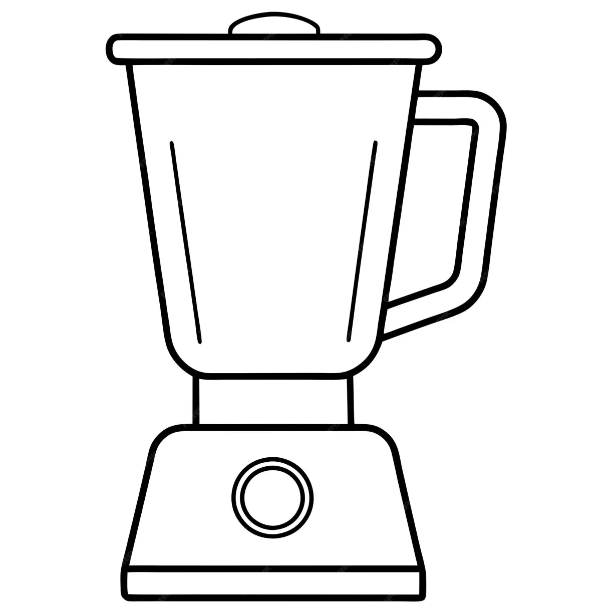 Premium Vector | Blender coloring page outline coloring book page line