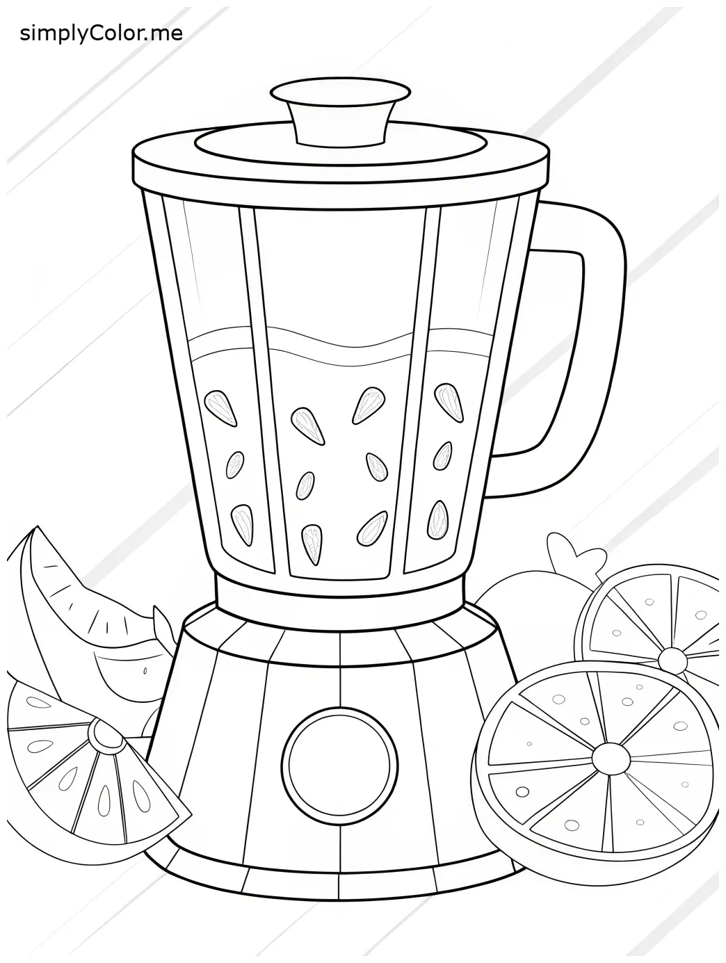 Blender coloring page – Simply color me