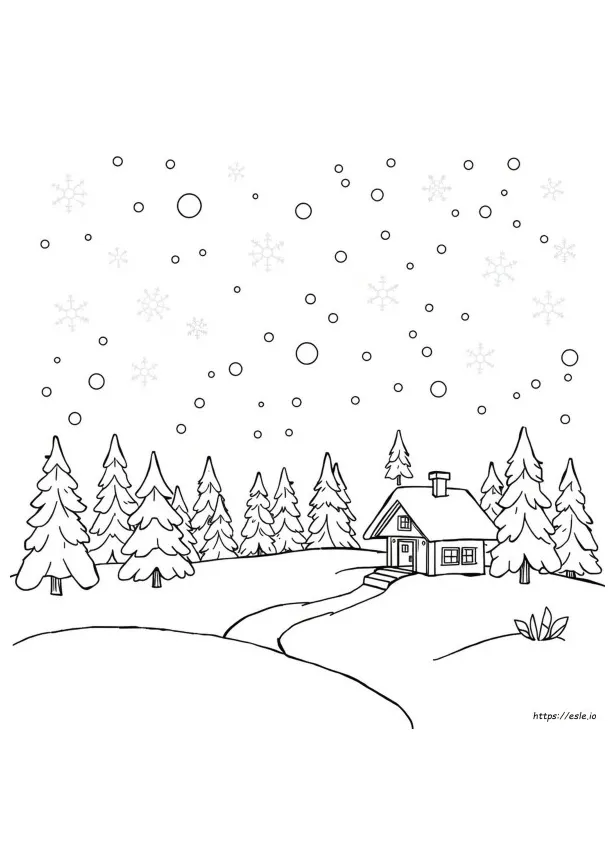 Blizzard coloring page