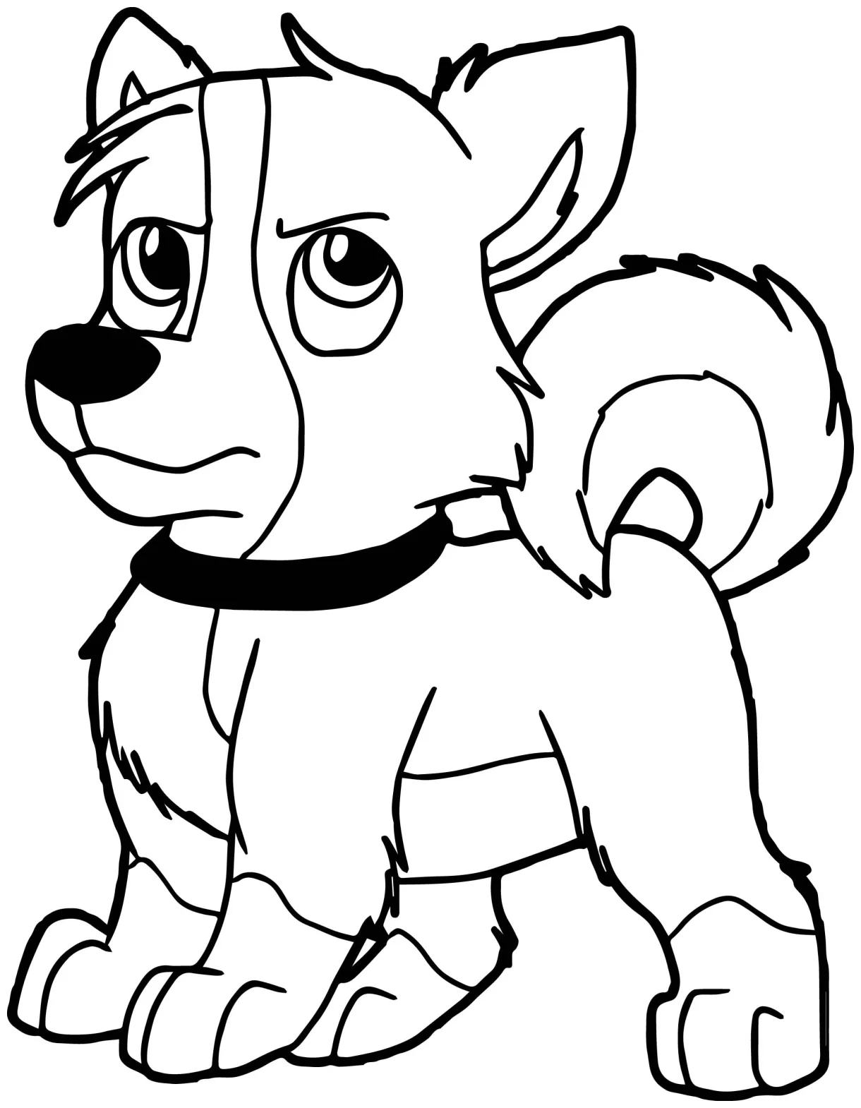 Blizzard dog coloring page wecoloringpage