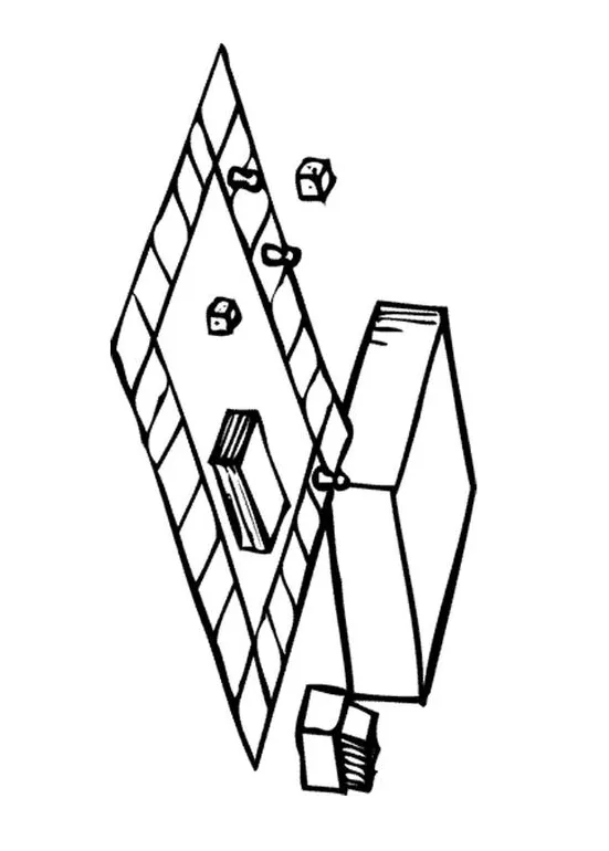 Coloring page board game free printables img 10299