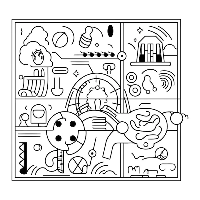 Premium Vector | Vector illustration of a board game for children