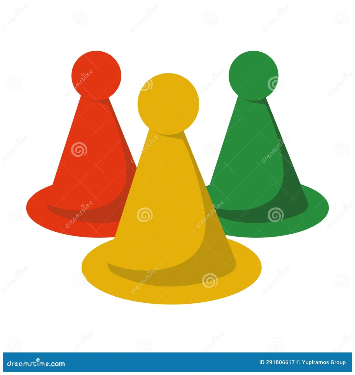 Board game pieces stock illustration. illustration of vector 291806617