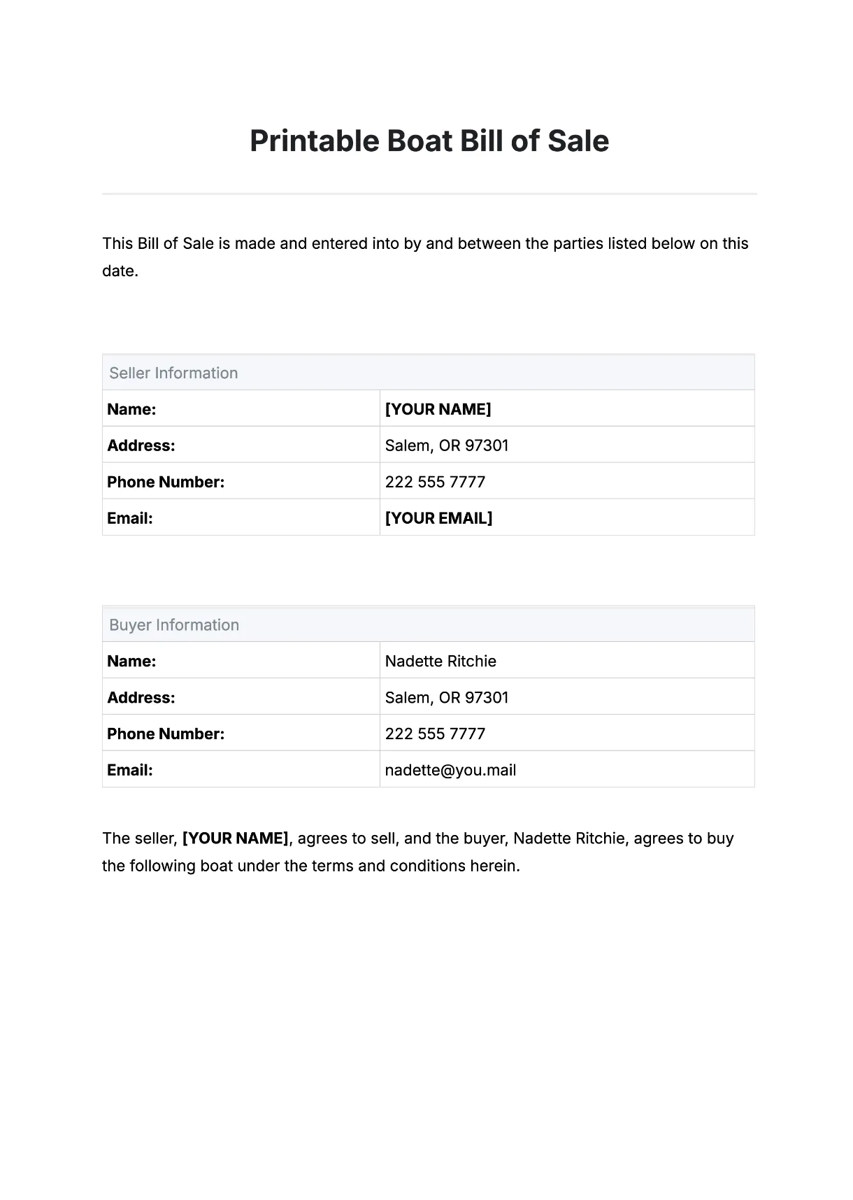 Free templates, editable and printable