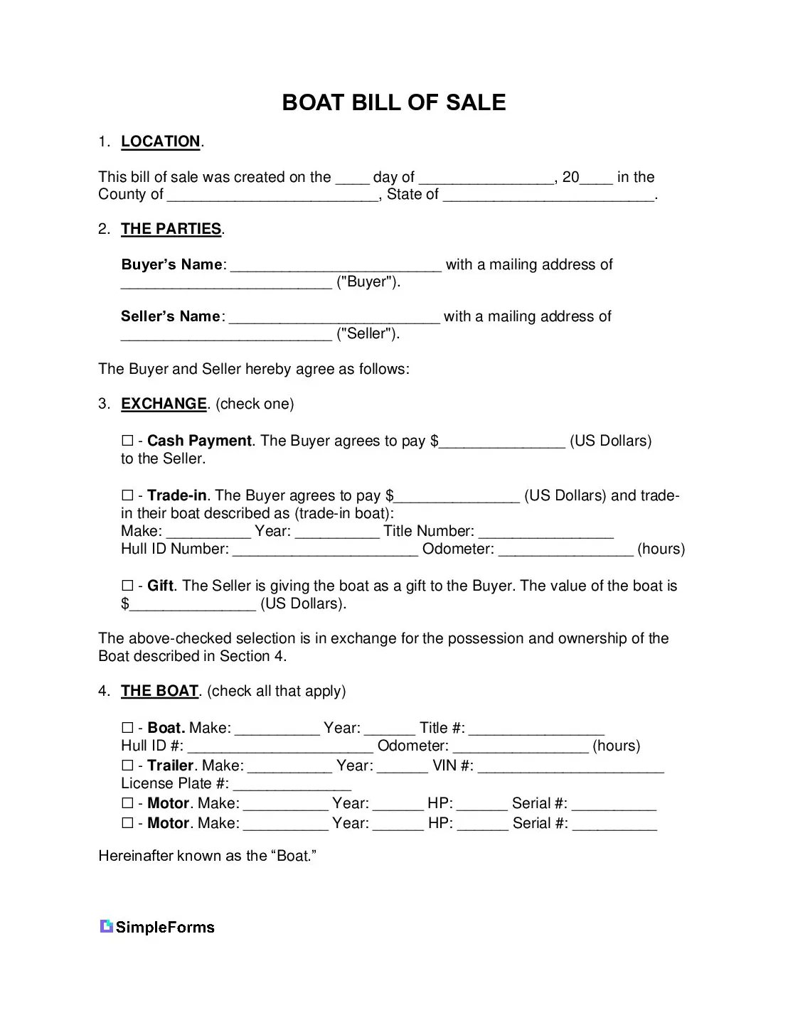 Free template for easy registration