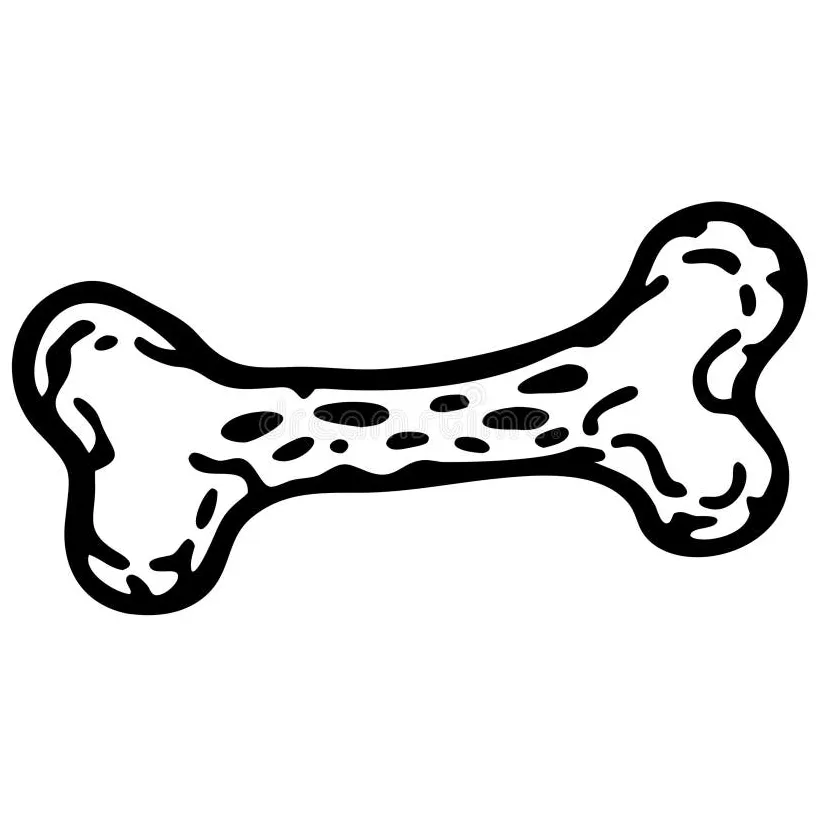 Bone shape coloring pages [2025]