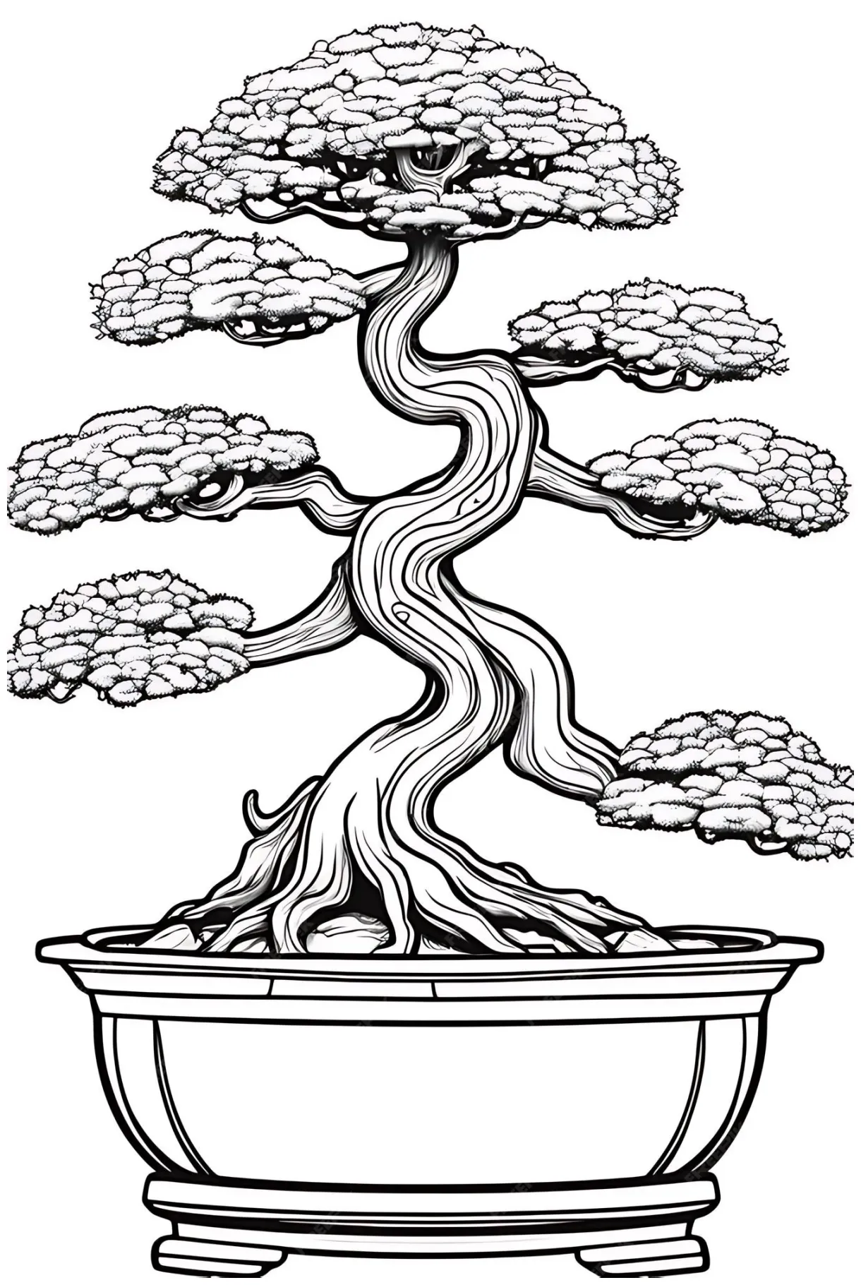 Premium miniature coloring sketch